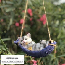 Load image into Gallery viewer, Creative Cute Frogs Cat Dog Resin Lying Santa Claus Statue Garden Hang On Tree
