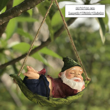 Load image into Gallery viewer, Creative Cute Frogs Cat Dog Resin Lying Santa Claus Statue Garden Hang On Tree
