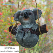 Load image into Gallery viewer, Creative Cute Frogs Cat Dog Resin Lying Santa Claus Statue Garden Hang On Tree
